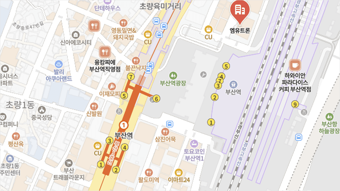 엠유트론 본사 위치 지도